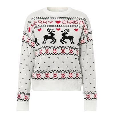 Unisex Acrylic 3 Colours Jacquard Christmas Jumper